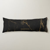 Coussins Longs Marbre noir or (Devant)