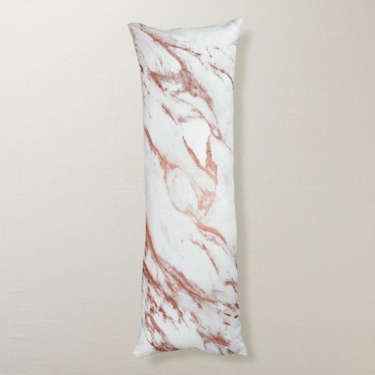 Coussins Longs Marbre rose d'or (Dos (Vertical))