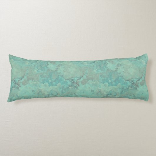 Coussins Longs Marbre turquoise Abstrait (Devant)