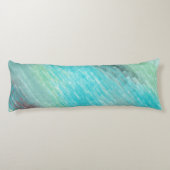 Coussins Longs Marbre turquoise, vert et mauve Abstrait (Dos)