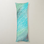 Coussins Longs Marbre turquoise, vert et mauve Abstrait (Dos (Vertical))