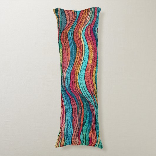 Coussins Longs Marée mosaïque (Devant (Vertical))