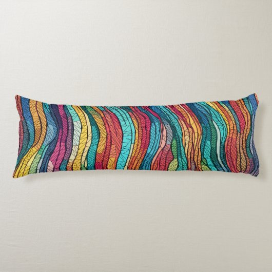 Coussins Longs Marée mosaïque (Devant)
