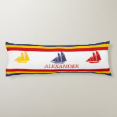 Coussins Longs Marine Bleu Bleu Jaune Voilier Bleu Bleu Bleu Bleu (Dos)