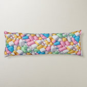 Coussins Longs Marshmallow abstrait (Dos)