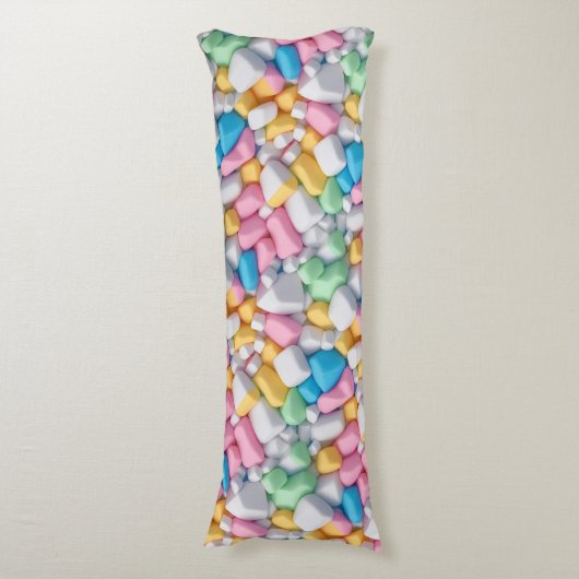 Coussins Longs Marshmallow abstrait (Devant (Vertical))