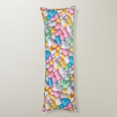 Coussins Longs Marshmallow abstrait (Dos (Vertical))