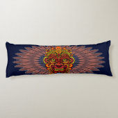 Coussins Longs Masque rituel du roi guerrier tribal (Dos)