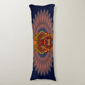 Coussins Longs Masque rituel du roi guerrier tribal (Devant (Vertical))