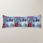 Coussins Longs Matisse Inspiré Ocean Life Papier Coupes Bleu (Devant)