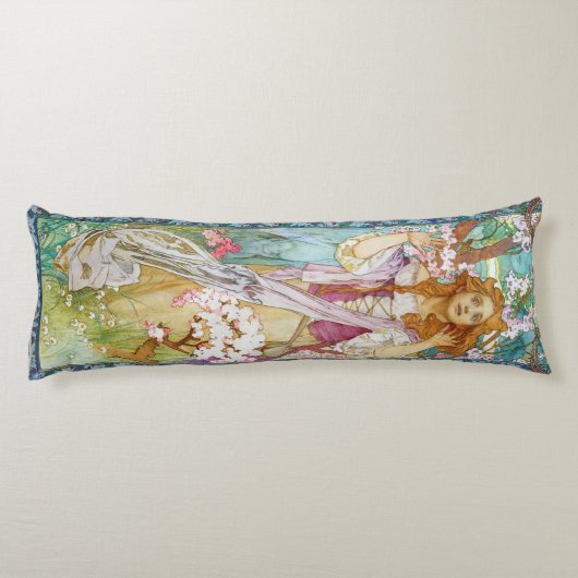 Coussins Longs Maud Adams, Jeanne d'Arc, Mucha (Dos)