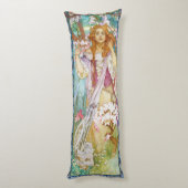 Coussins Longs Maud Adams, Jeanne d'Arc, Mucha (Dos (Vertical))