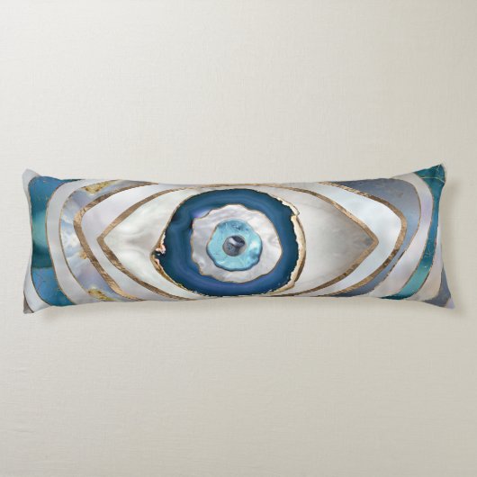 Coussins Longs Mauvais oeil Textiles et or (Dos)