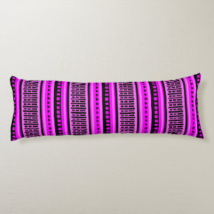 Coussins Longs MAZIPOODLES Motif de Tricot à rayures 001 B