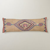 Coussins Longs Médaillon rose brun Bébé Cowboy bleu  (Dos)