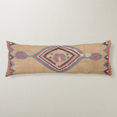 Coussins Longs Médaillon rose brun Bébé Cowboy bleu  (Devant)