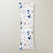 Coussins Longs Médecin Médicale moderne Motif infirmière (Devant (Vertical))