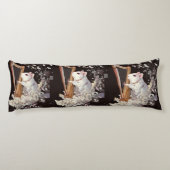 Coussins Longs Melodic White Rat Body Pillow – Elegant Design (Dos)
