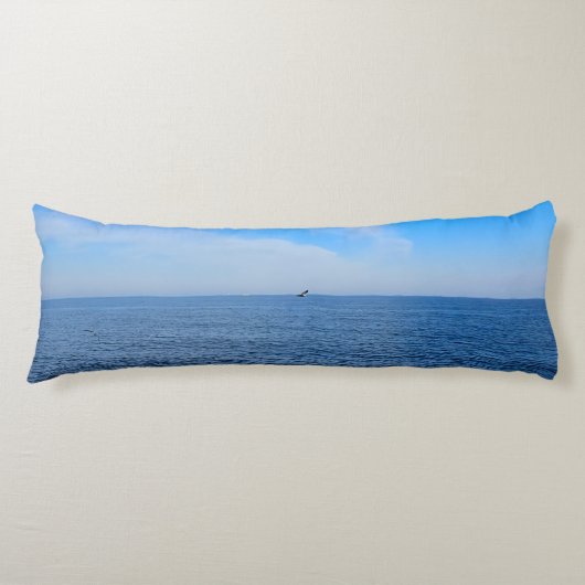 Coussins Longs Mer Noire calme Roumanie – Impression de mouettes (Devant)