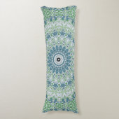 Coussins Longs Mer Vert et Bleu Côte Motif Mandala (Devant (Vertical))