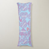 Coussins Longs Mère jours coeur 01.Rose Lblue BG (Devant (Vertical))