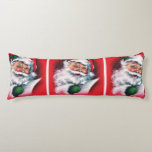 Coussins Longs Merry Christmas,vintage,retro,Santa claus,happy<br><div class="desc">Merry Christmas, vintage, retro, Santa claus, happy Santa Claus, modern, trending, trendy, cute,  colorful, fun</div>