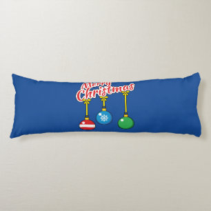Coussins Longs Merry Christmas with Hanging Balls