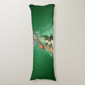 Coussins Longs Merveilleux violon avec fleurs (Devant (Vertical))