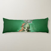 Coussins Longs Merveilleux violon avec fleurs (Devant)