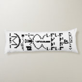 Coussins Longs Message binaire Arecibo 1974 (Dos)