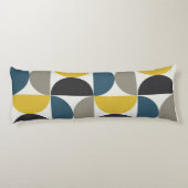 Coussins Longs Mi-siècle moderne Turmer Gunmetal et bleu (Dos)