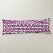Coussins Longs Mi-siècle Poisson moderne, rose et gris (Dos)