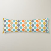 Coussins Longs Mid-Century Modern Retro Geometric Circles Pattern (Devant)