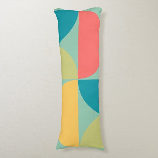 Coussins Longs Mid Century Moderne Bitsweet moutarde et olive (Devant (Vertical))