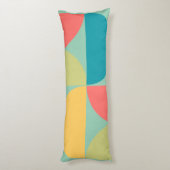 Coussins Longs Mid Century Moderne Bitsweet moutarde et olive (Dos (Vertical))