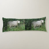 Coussins Longs Mignonne Blanc Fluffy Sheep Manger Corps Oreiller (Dos)