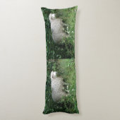 Coussins Longs Mignonne Blanc Fluffy Sheep Manger Corps Oreiller (Dos (Vertical))