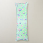 Coussins Longs mignonne cupcake Sweet sirène fête d'anniversaire (Dos (Vertical))