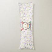 Coussins Longs Mignonne lapin de printemps/Pâques avec oeuf (Devant (Vertical))