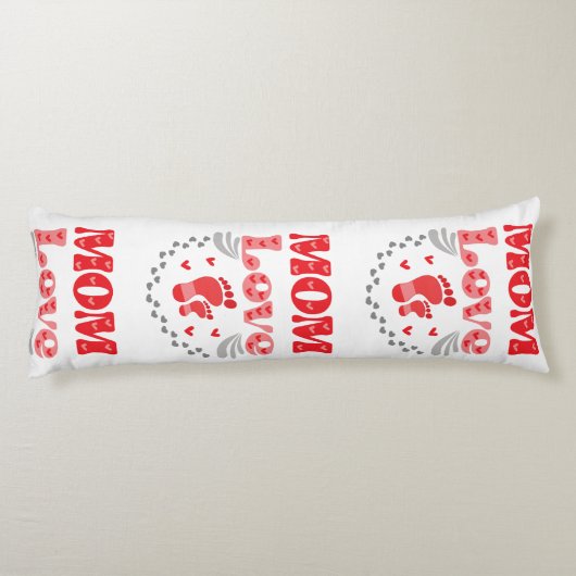 Coussins Longs Mignonne Maman Amour (Dos)