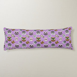 Coussins Longs Mignons hiboux sur fond violet