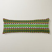 Coussins Longs Mignons motifs géométriques traditionnels colorés (Devant)