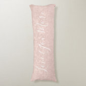 Coussins Longs Millennial Pink Love You Plus Citations De Typogra (devant Vertical)