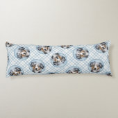 Coussins Longs Miniature American Shepherd Peinture MAS Chien Art (Dos)