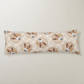 Coussins Longs Miniature Bull Terrier Peinture Chien Art original (Dos)