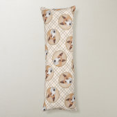 Coussins Longs Miniature Bull Terrier Peinture Chien Art original (Dos (Vertical))