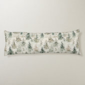 Coussins Longs Mint Green Christmas Bunny Rabbits (Dos)