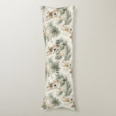 Coussins Longs Mint Green Christmas Bunny Rabbits (Devant (Vertical))