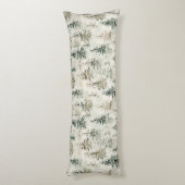 Coussins Longs Mint Green Christmas Bunny Rabbits (Dos (Vertical))