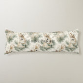Coussins Longs Mint Green Christmas Bunny Rabbits (Devant)